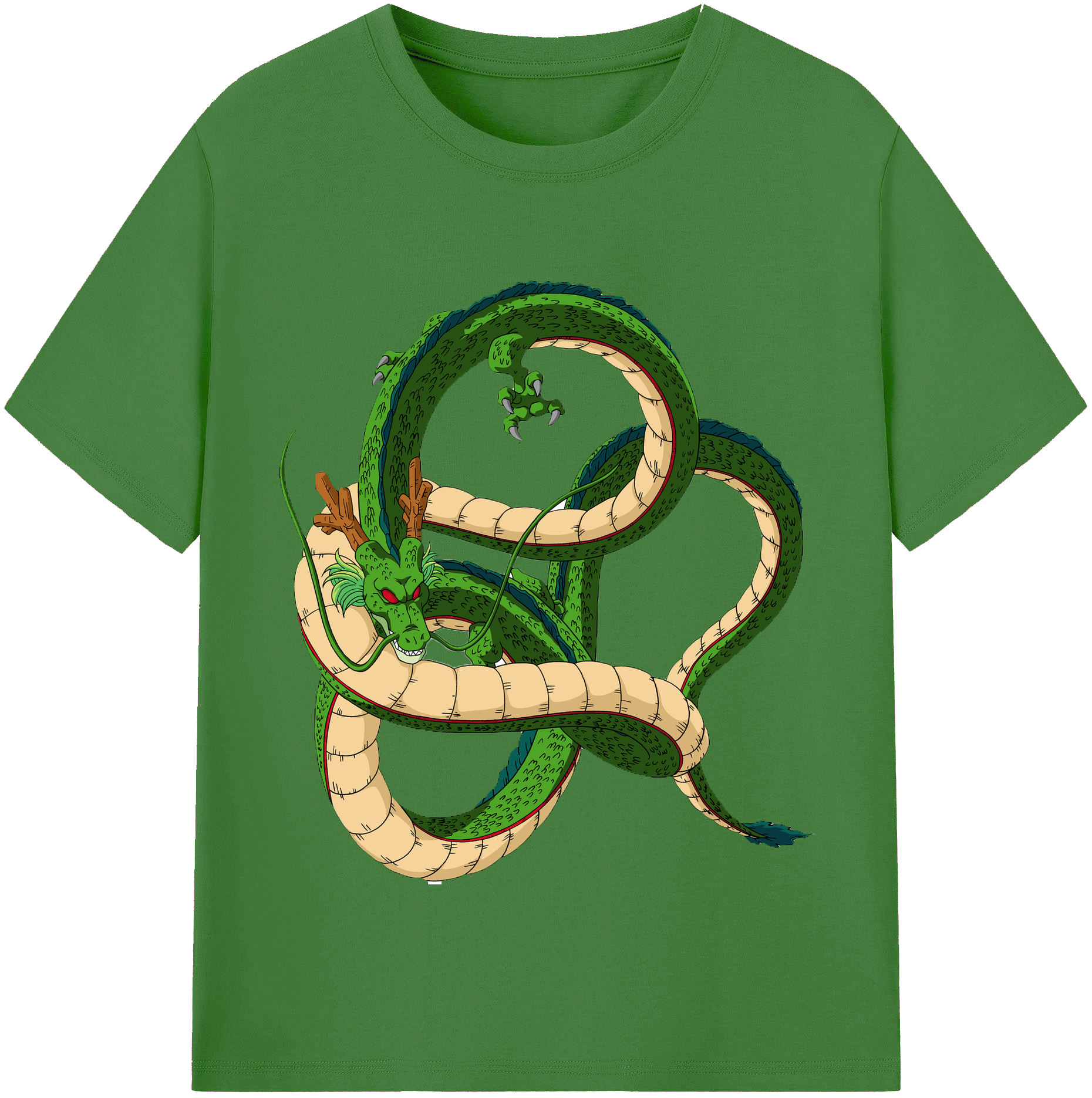 （画像用） ドラゴンボール 神龍 シェンロン DRAGON BALL Shenron レディースカジュアルプリントTシャツ（綿100％）